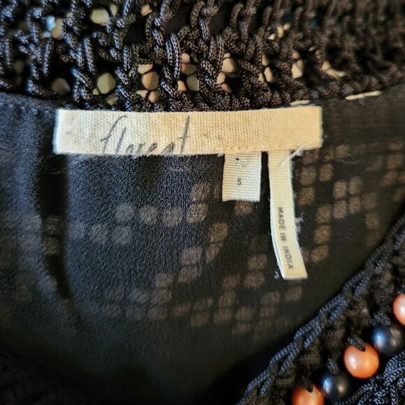 Anthropologie Floreat Abelia Beaded Fringe Geometric Dress Size Small - Picture 6 of 7